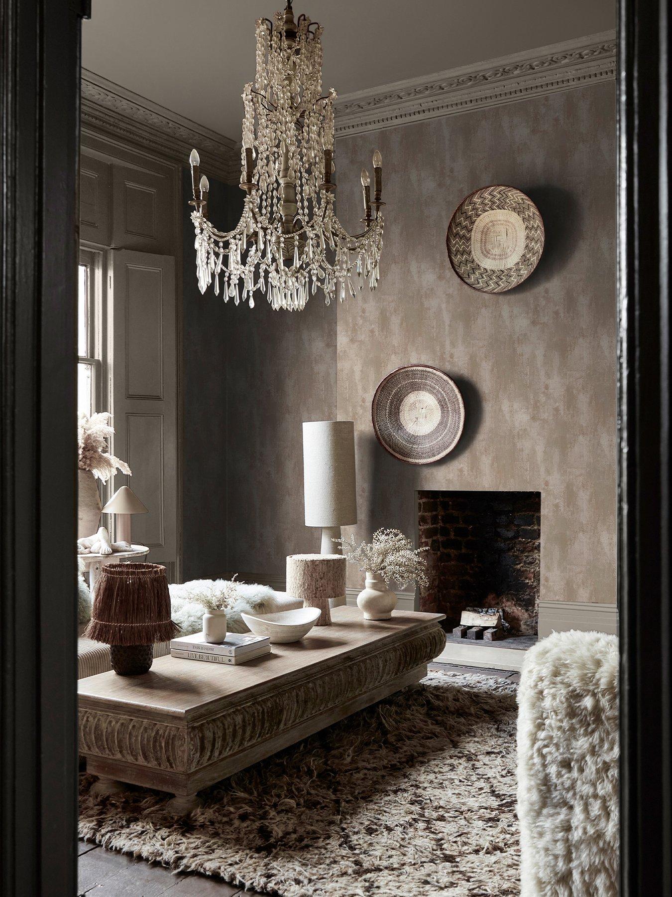 Abigail Ahern Oxidized Opulence Limestone - Wallpaper