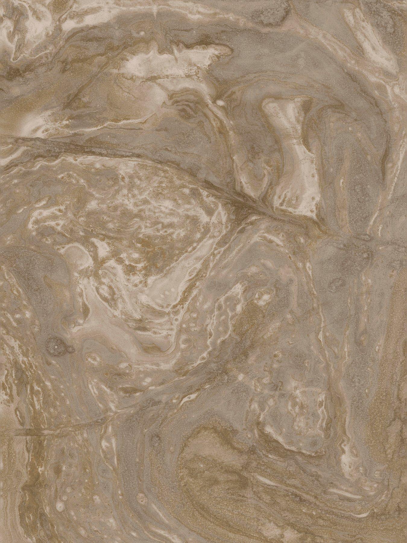 Image 2 of 3 of Abigail Ahern Ethereal Marble Golden Fixed Size Mural
