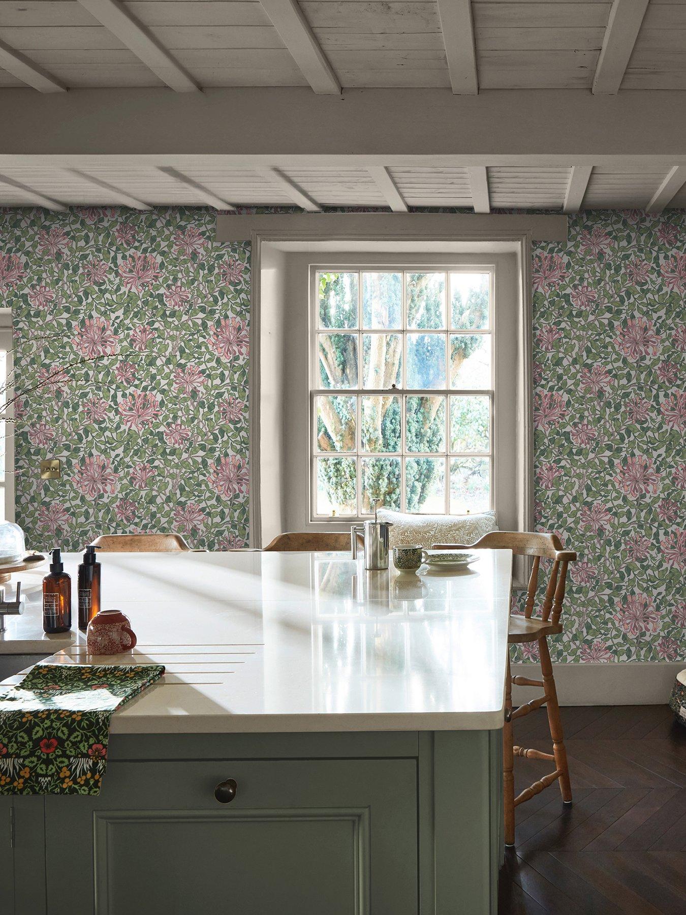 William Morris at Home William Morris Honeysuckle Blossom - Wallpaper