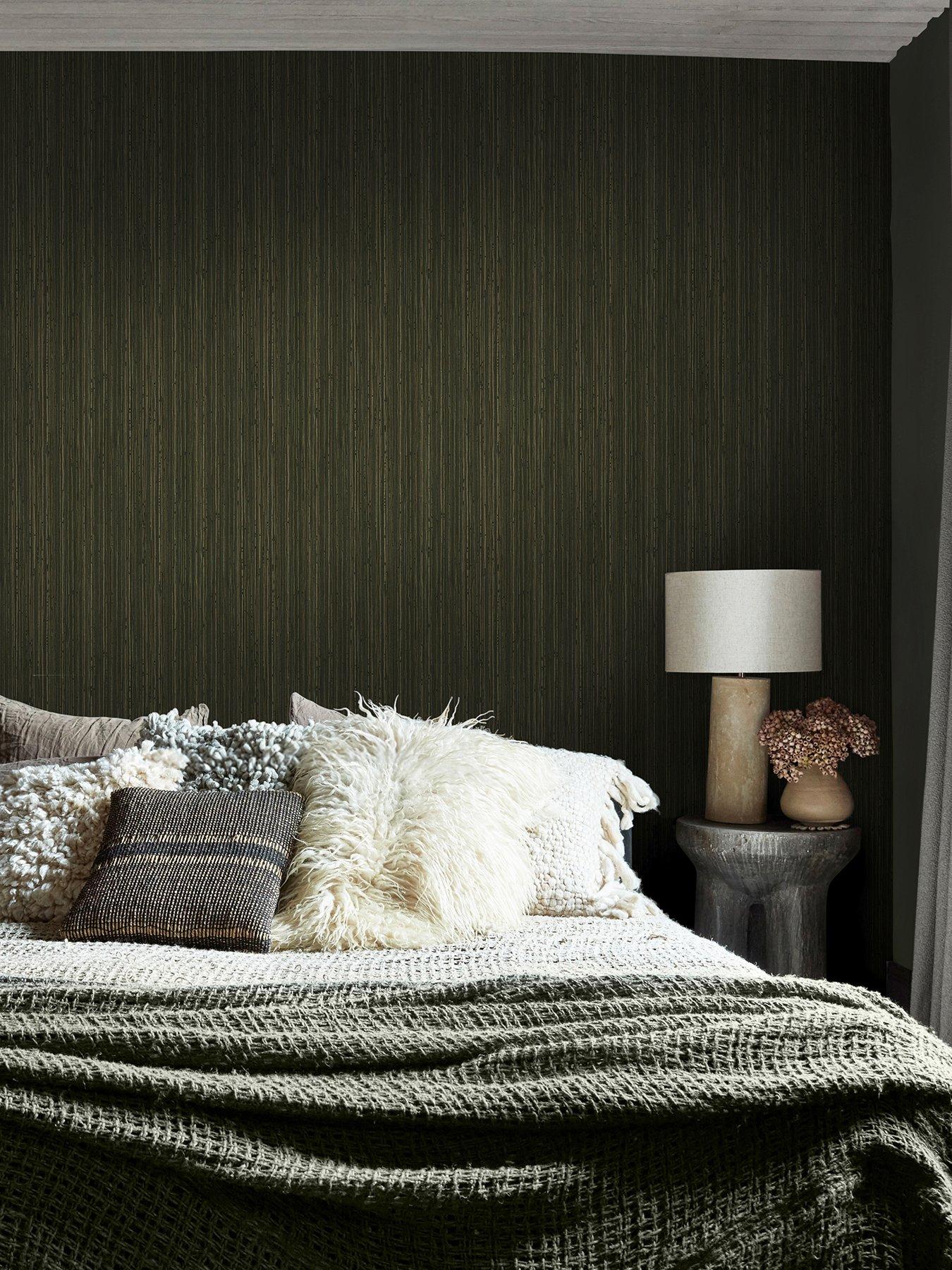 Abigail Ahern Fibre Stripe Forest - Wallpaper