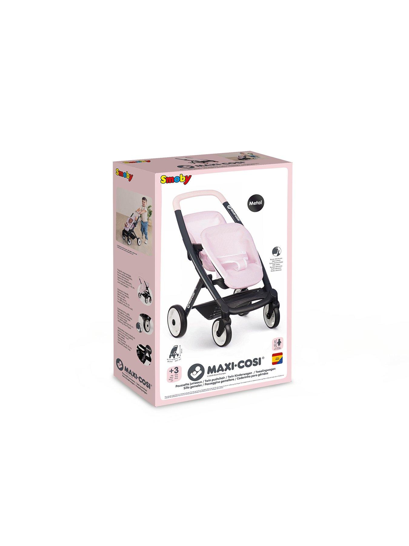 Image 7 of 7 of Smoby Maxi-Cosi Doll Twin Doll&nbsp;Pushchair - Blush Pink