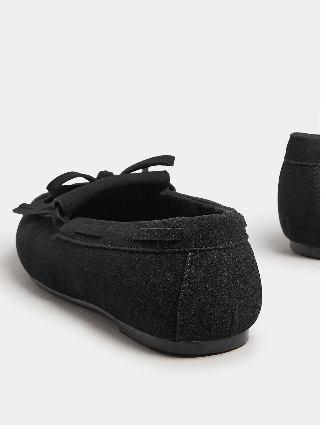 Image 3 of 4 of Yours Extra Wide Fit Fringe Loafer - Black