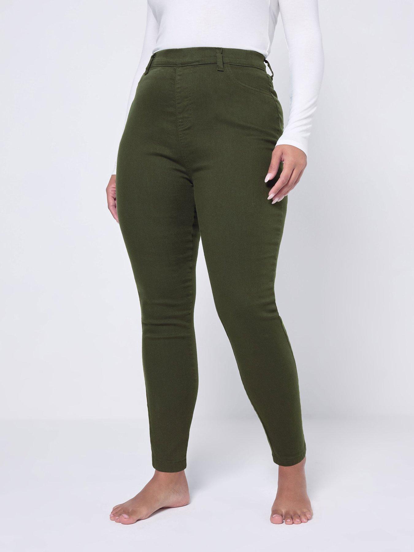 Yours Curve Grace Jegging - Green