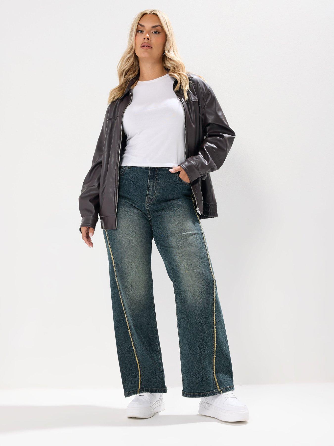 yours-curve-raw-side-seam-wide-leg-jeans-blueback