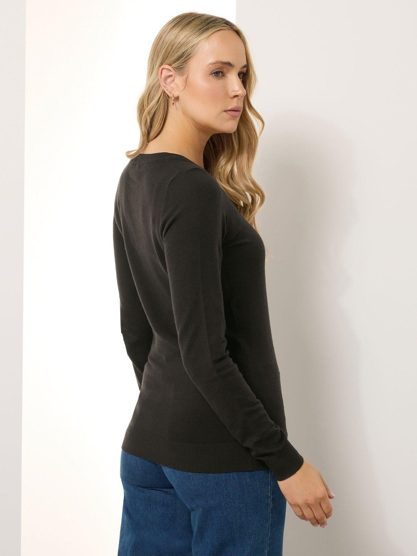 long-tall-sally-tall-v-neck-jumper-brownstillFront