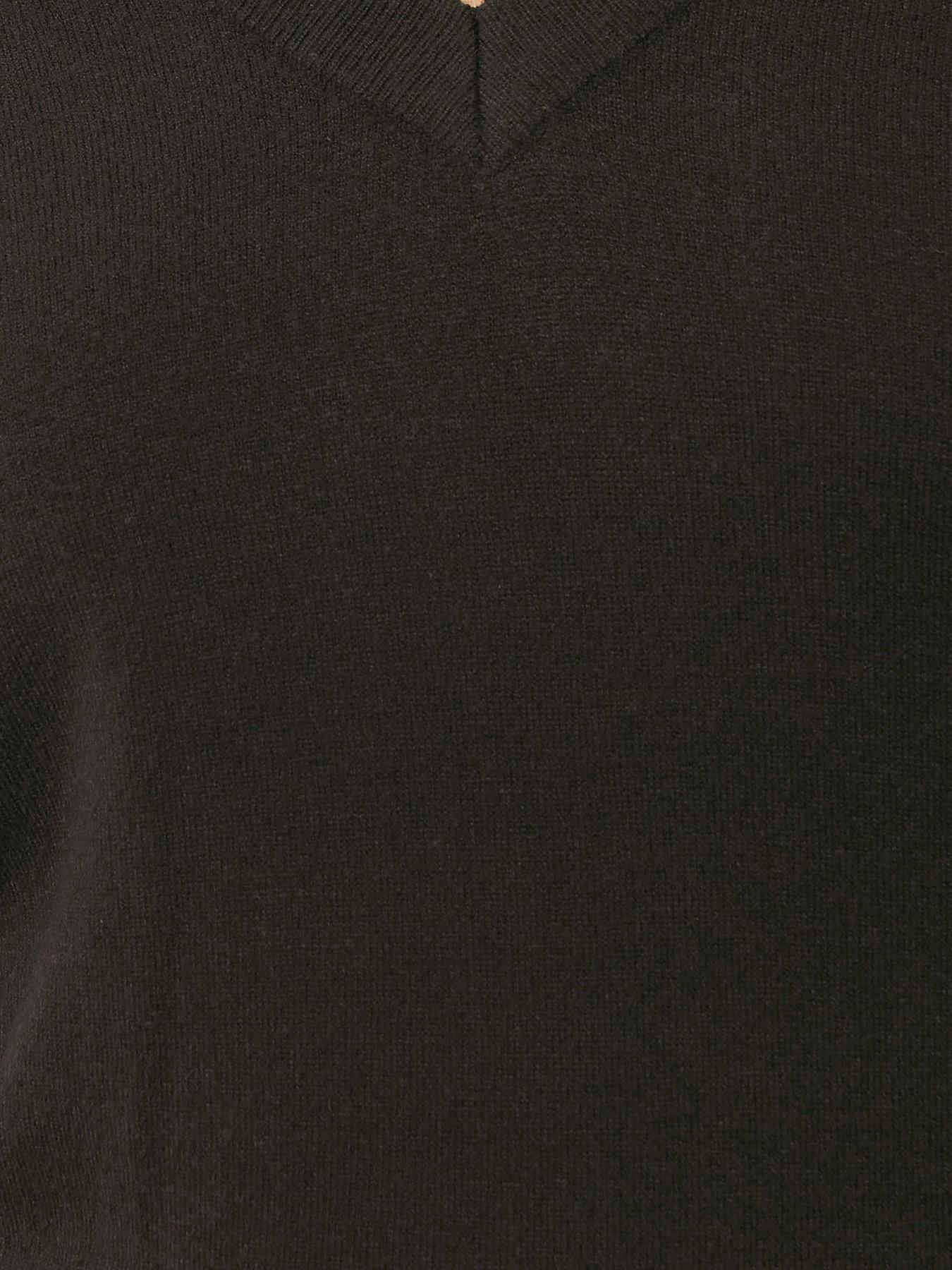 long-tall-sally-tall-v-neck-jumper-brownoutfit