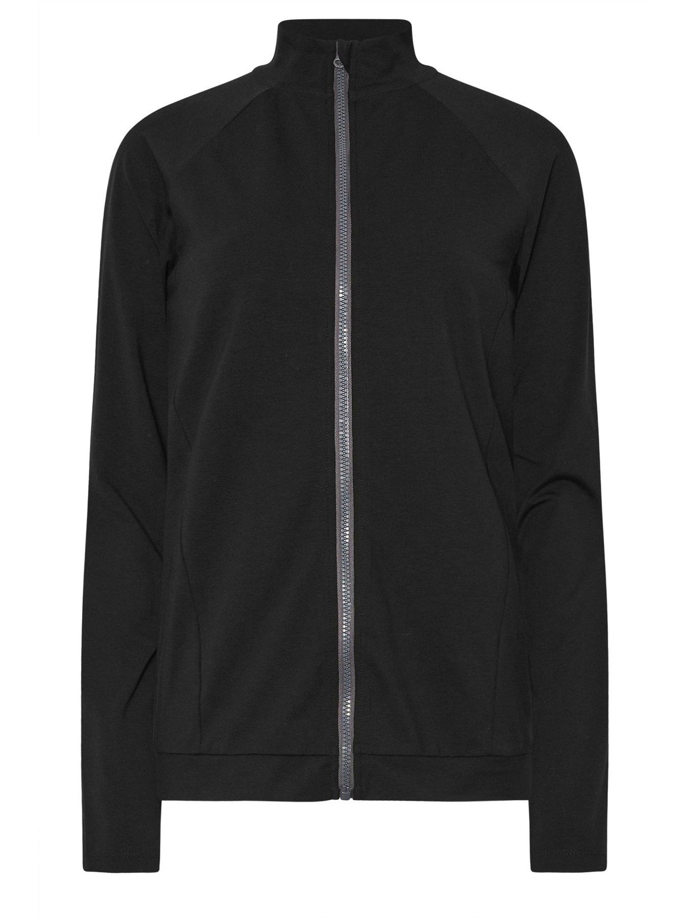 Image 5 of 5 of Long Tall Sally Tall Raglan Zip Thru Jacket - Black