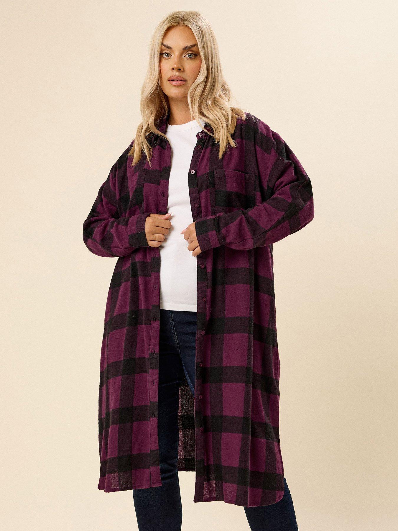 yours-curve-longline-check-shirt-redback