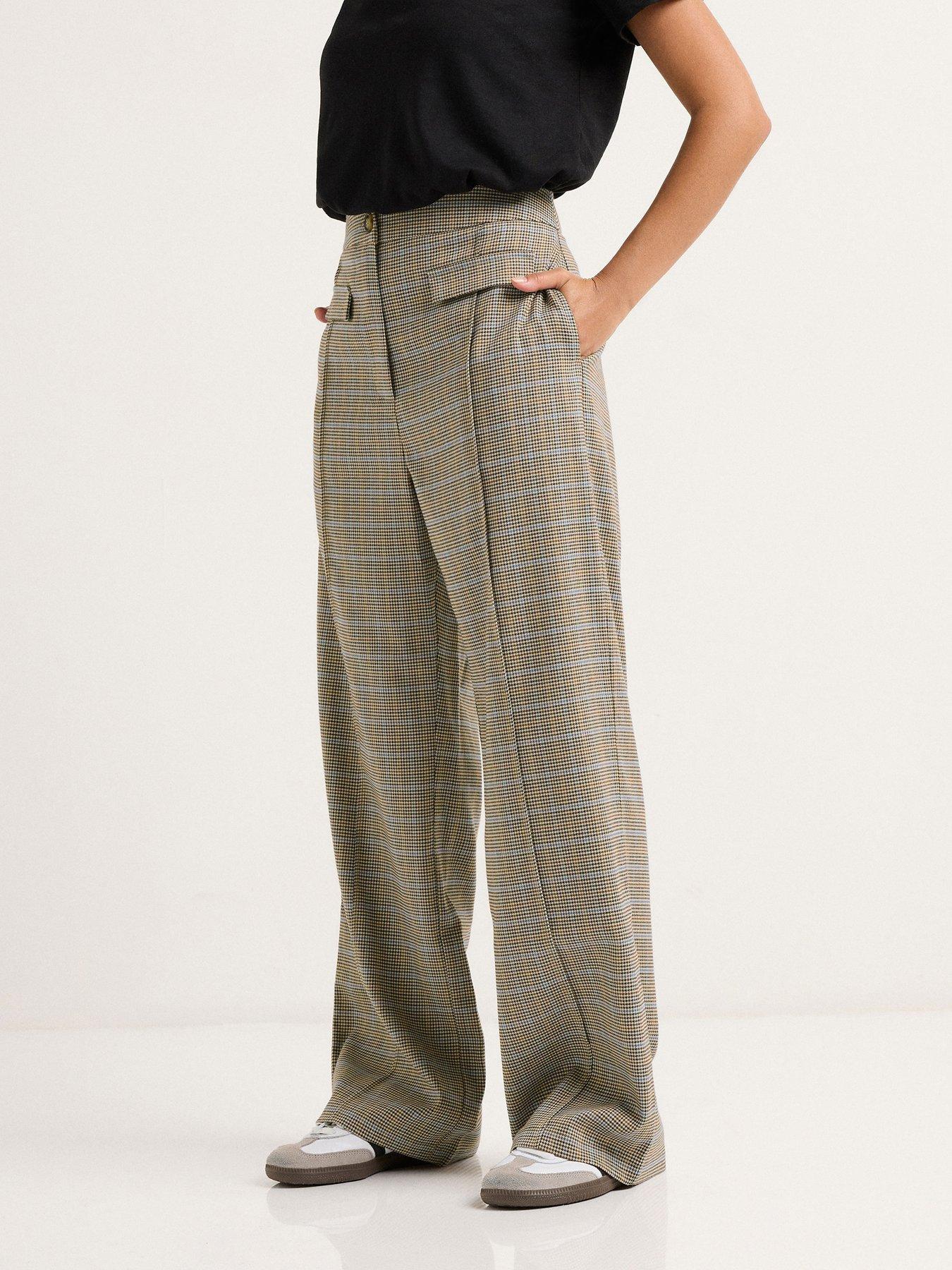 pixiegirl-petite-check-pocket-front-wide-leg-trouser-brownback