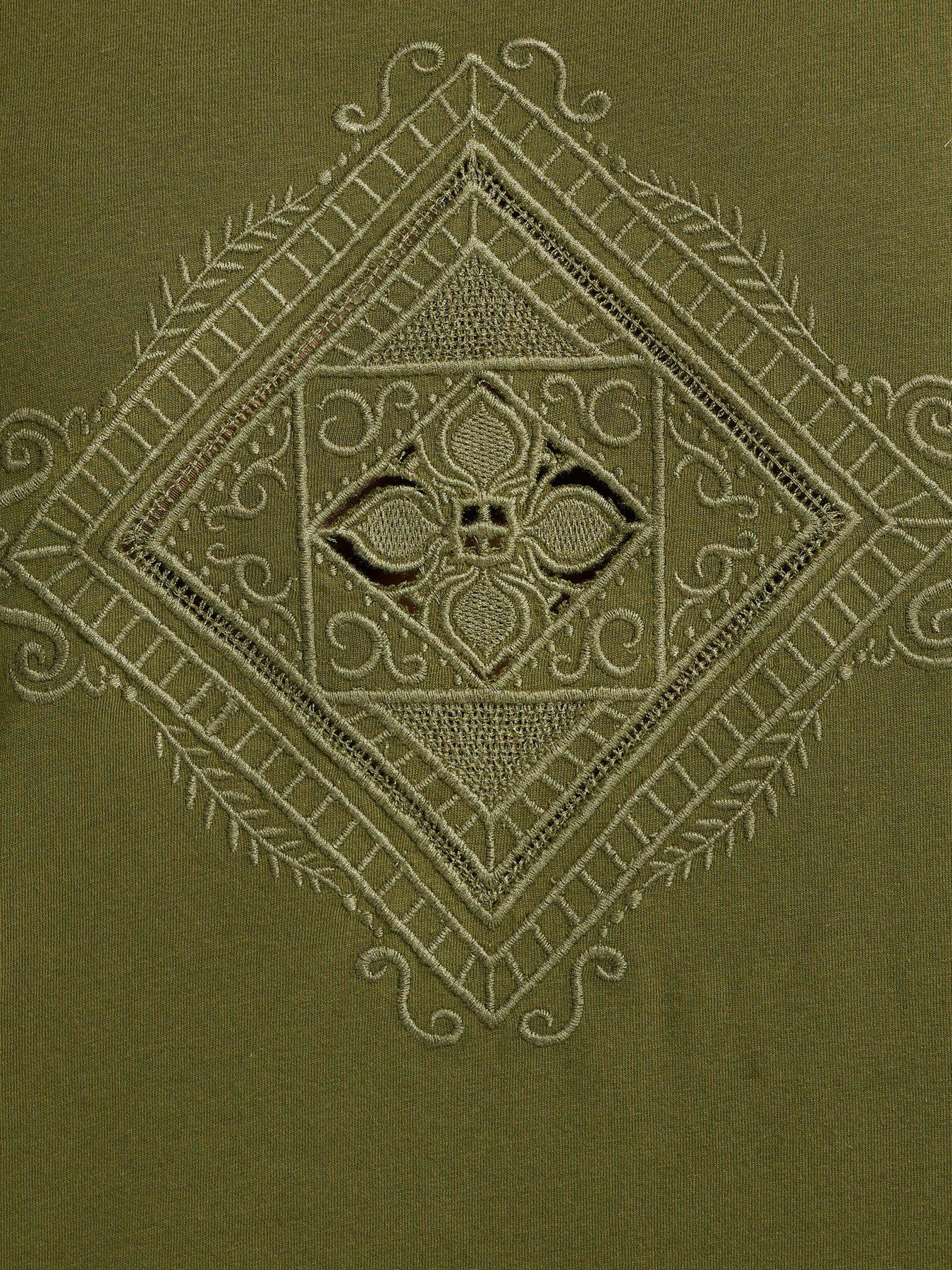 yours-curve-western-boho-diamond-top-greenoutfit