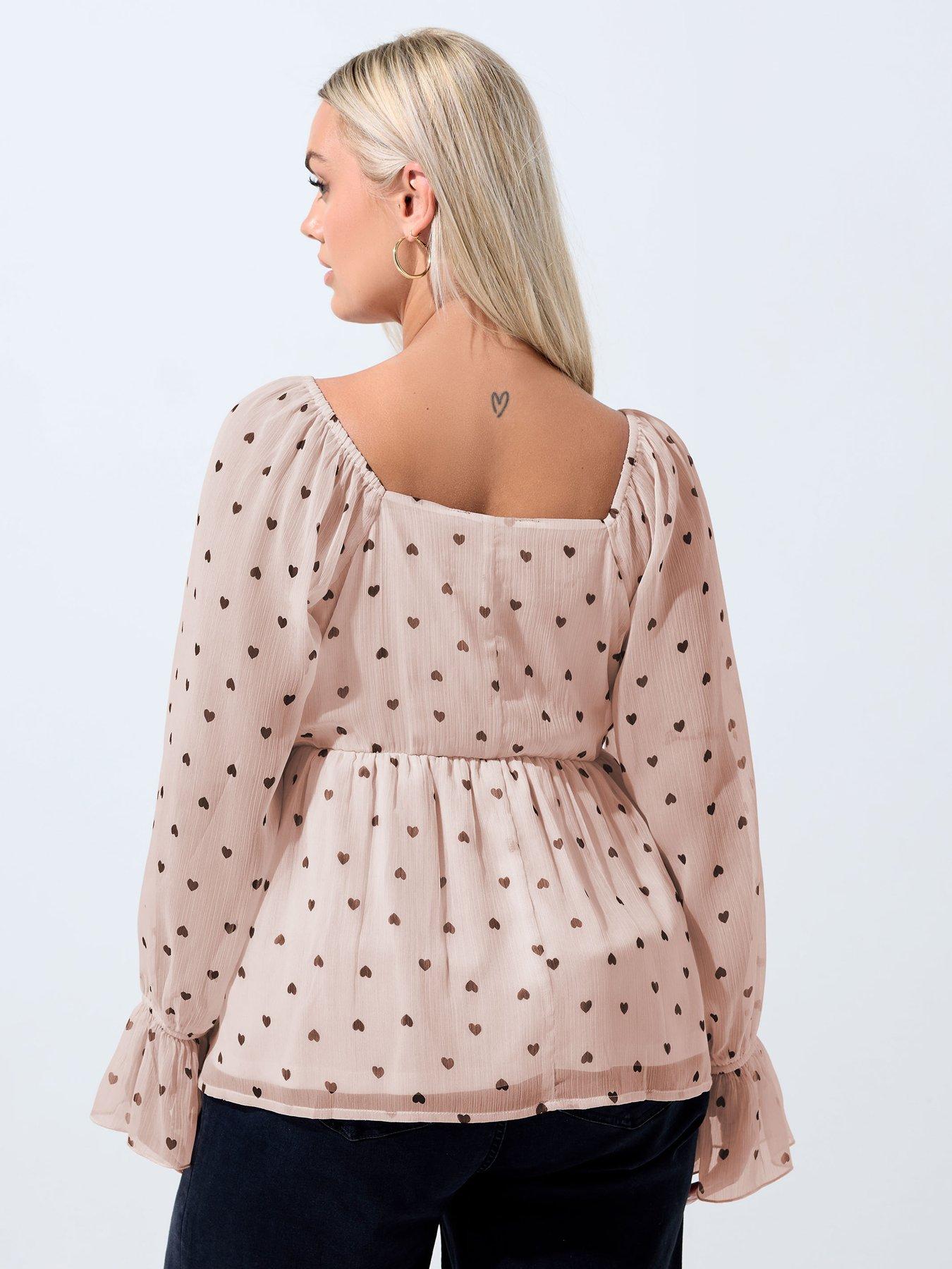 yours-curve-chiffon-bow-top-pinkstillFront