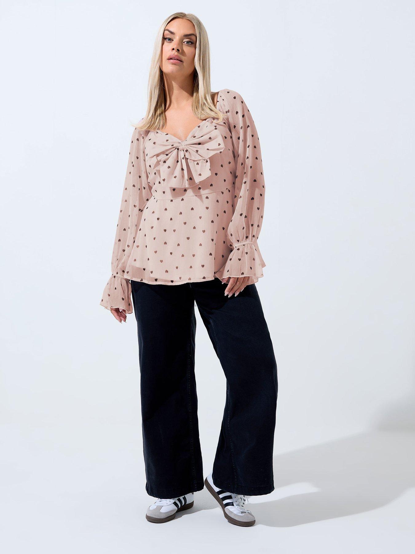 yours-curve-chiffon-bow-top-pinkback