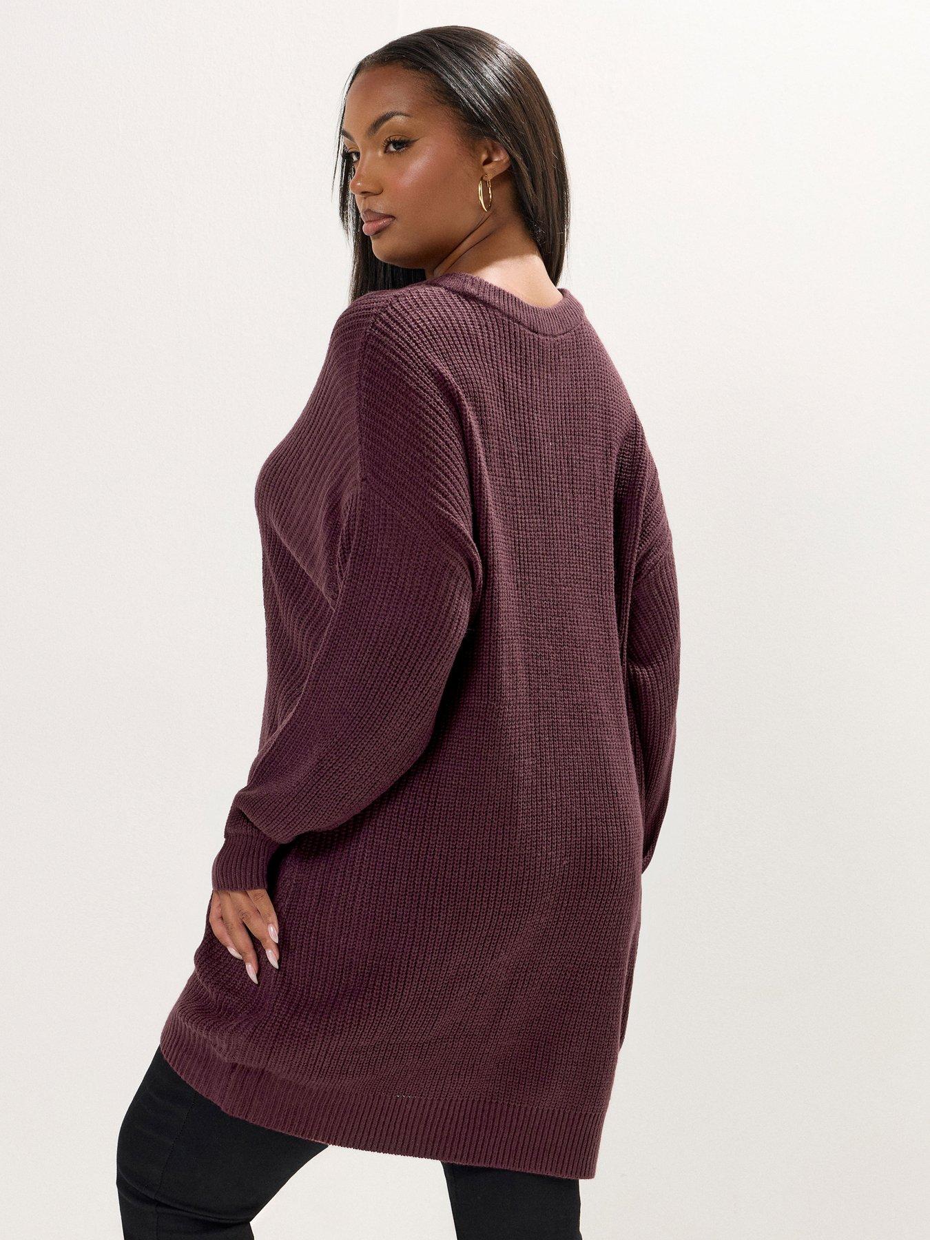 yours-curve-essential-jumper-purplestillFront