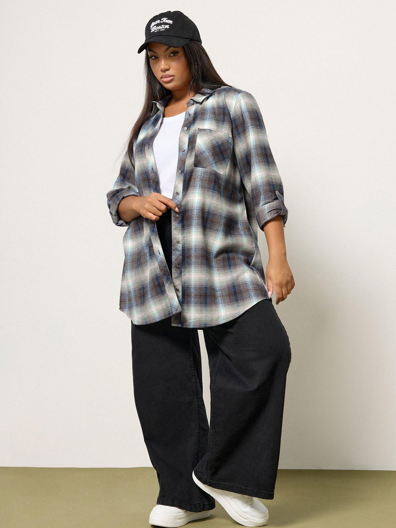 yours-curve-boyfriend-check-shirt-blueback