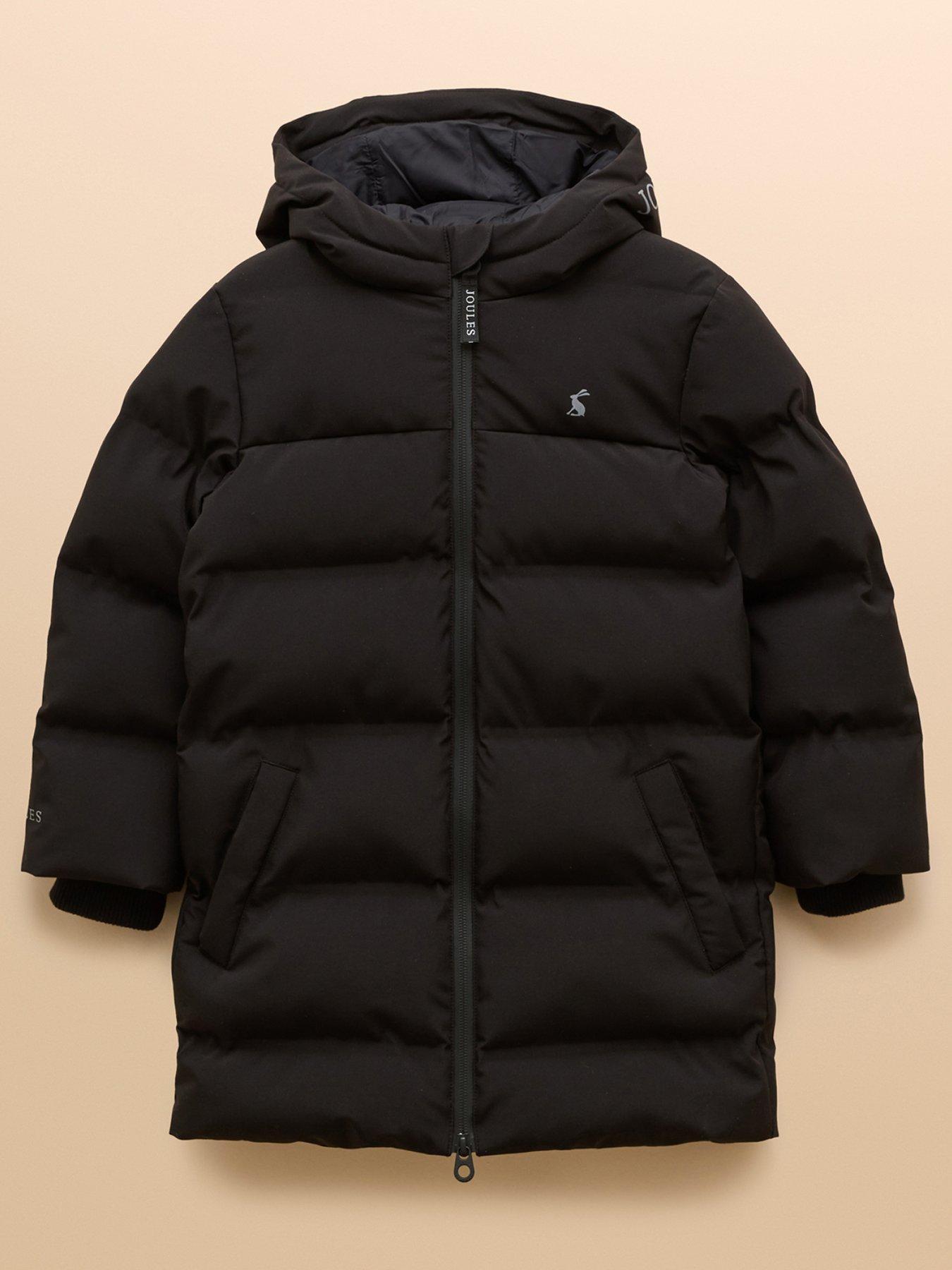 Joules Boys Padwell Longline Coat - Black