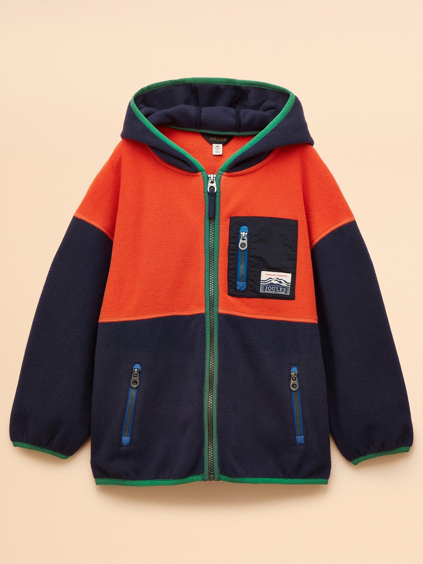 Joules Boys Rockwell Colourblock Jacket - Navy