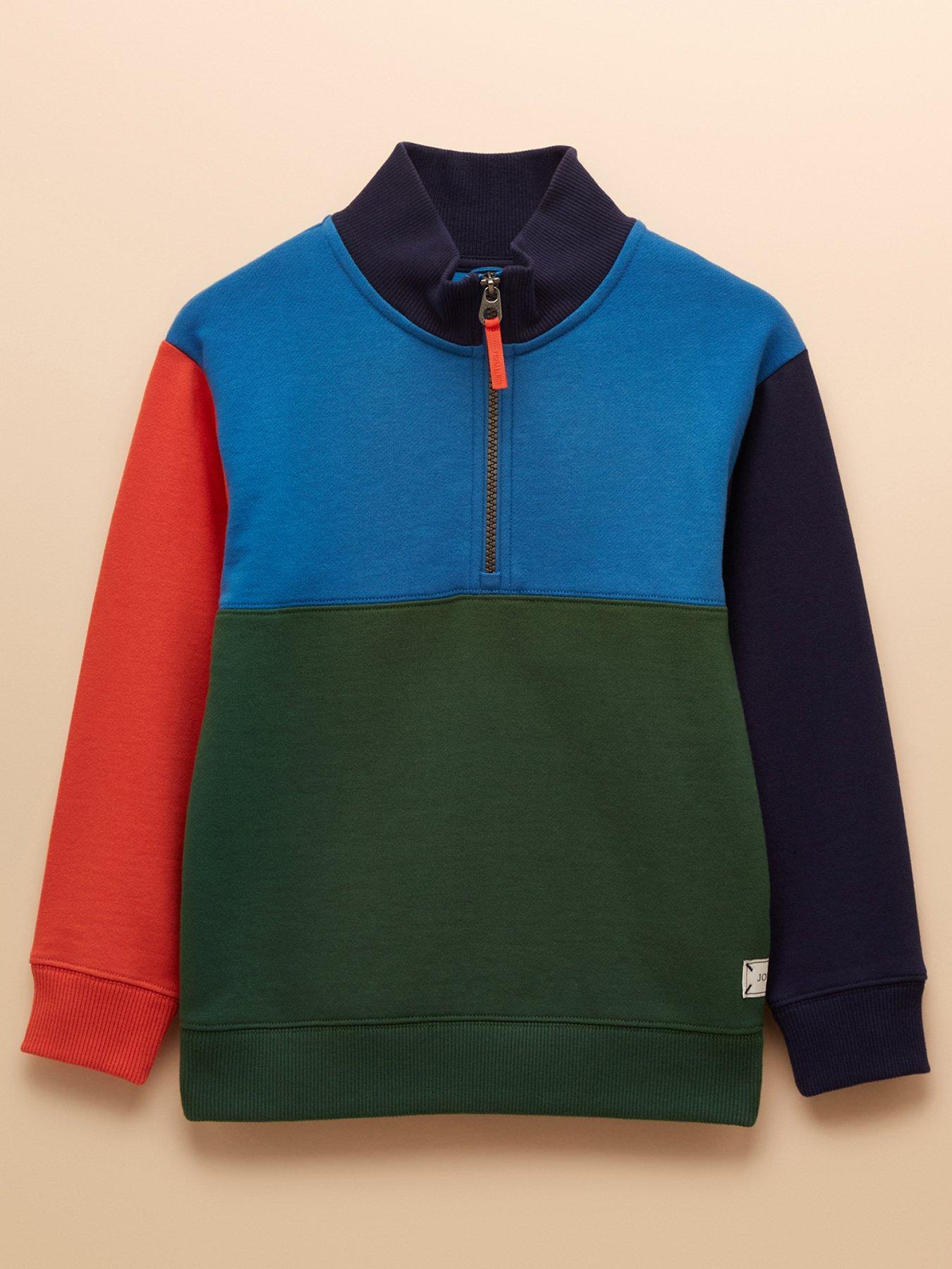 Joules Boys Elliot 1/4 Zip Sweatshirt - Multi