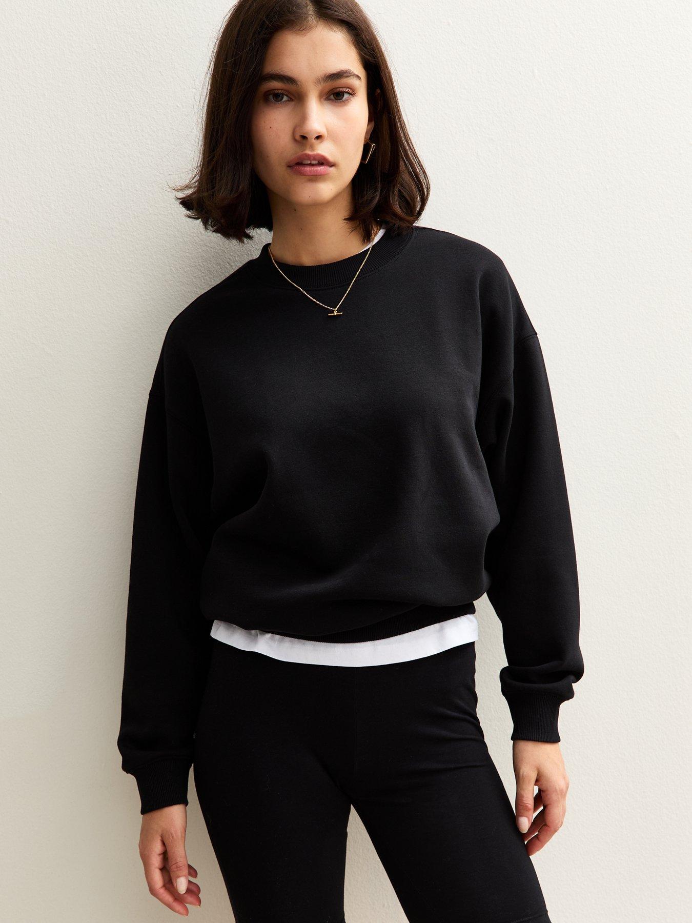 new-look-crew-neck-short-sweatshirt-black