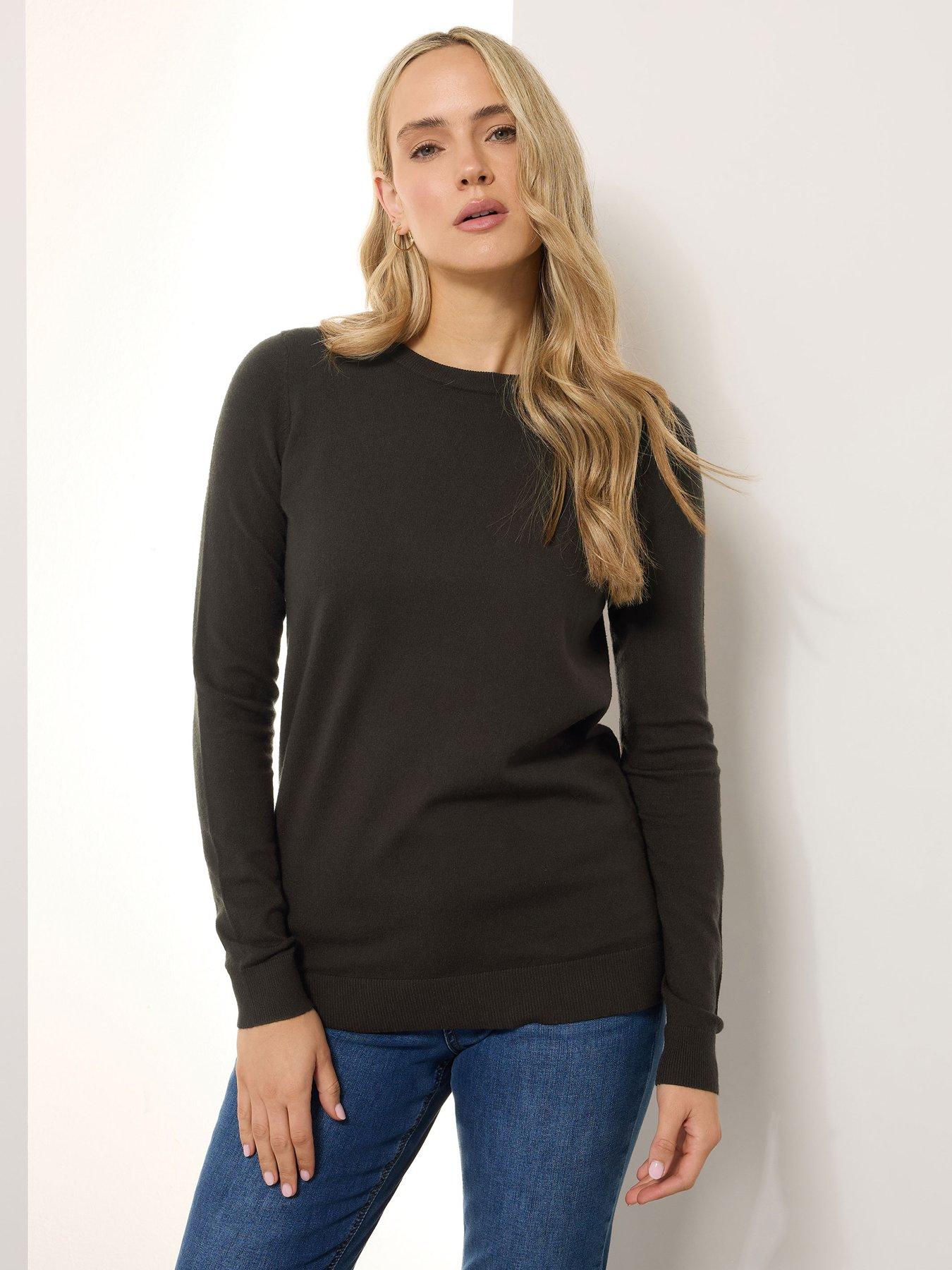 long-tall-sally-tall-crew-neck-jumper-brownoutfit