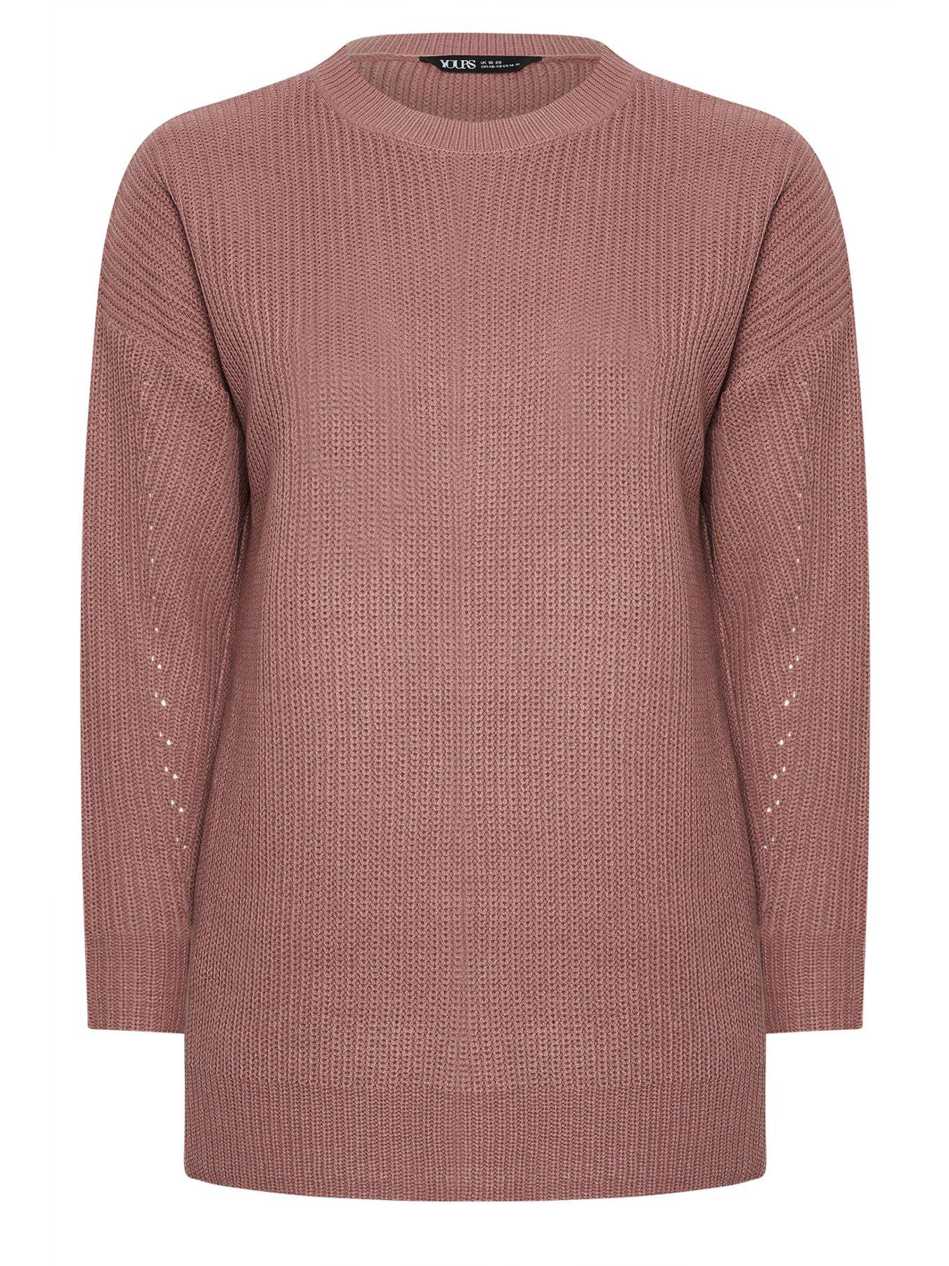 yours-curve-drop-shoulder-jumper-pinkdetail