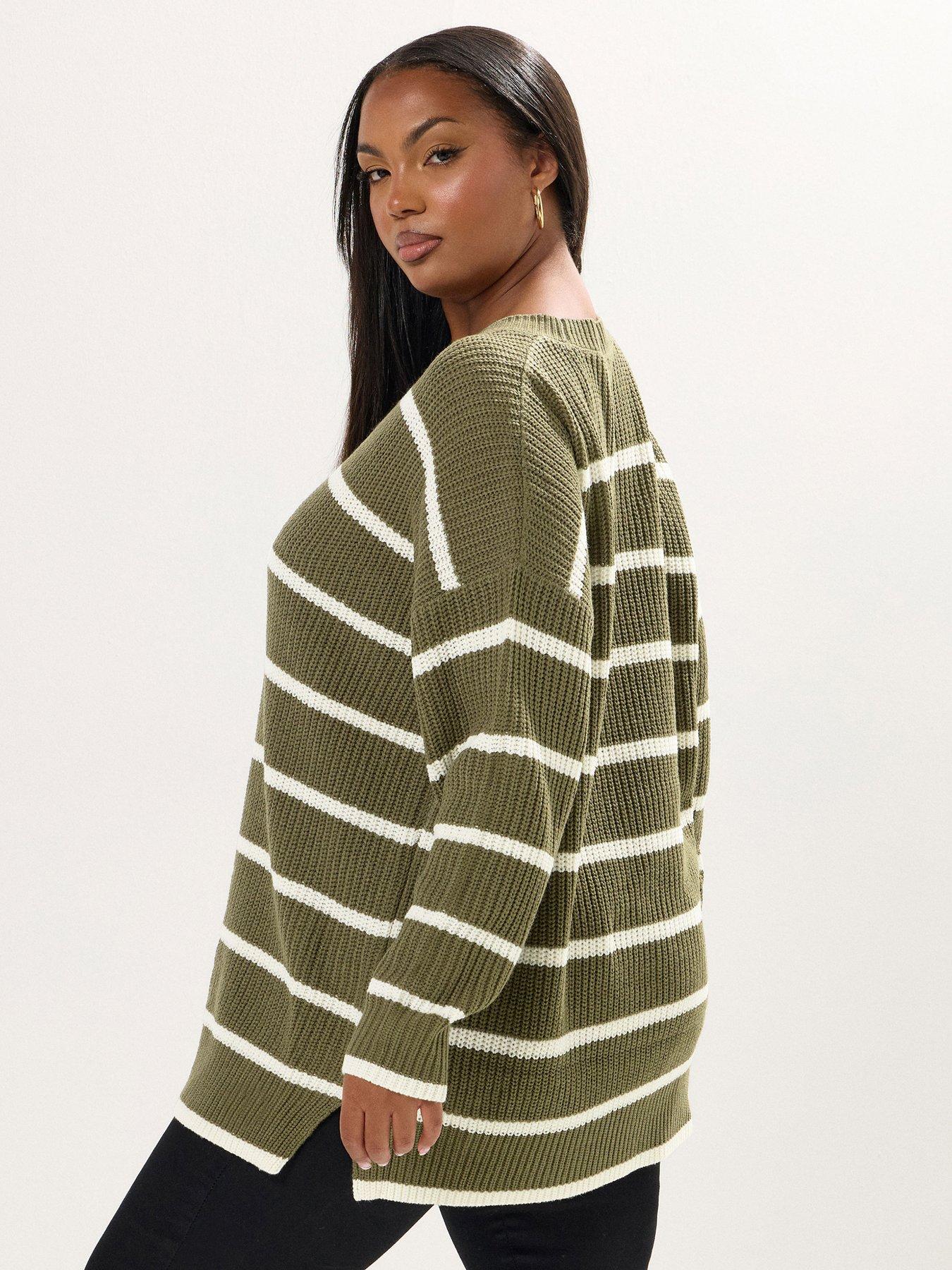 yours-curve-drop-shoulder-jumper-greenstillFront