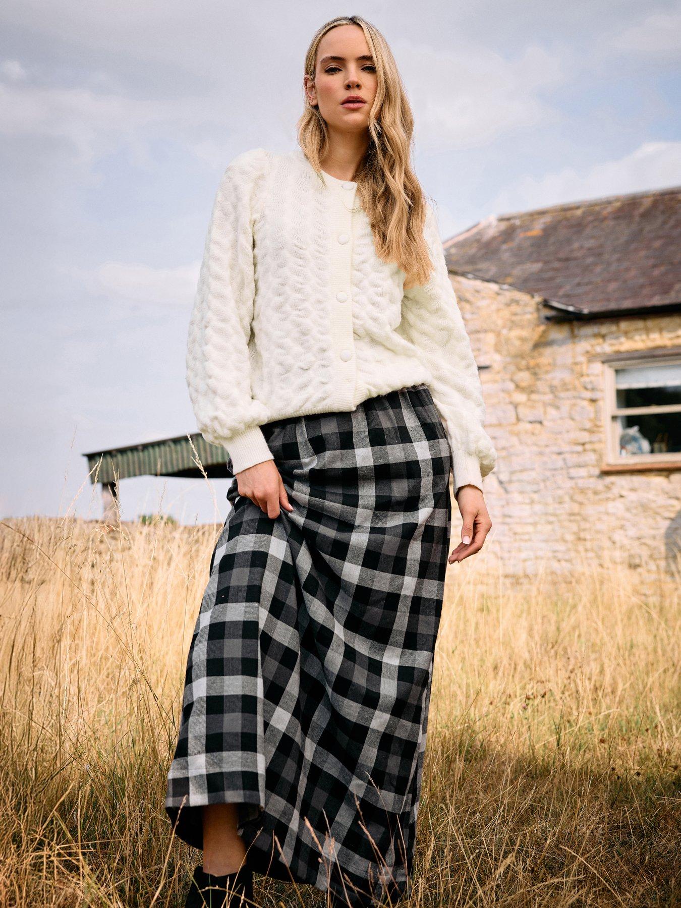 long-tall-sally-check-maxi-aline-skirt-black