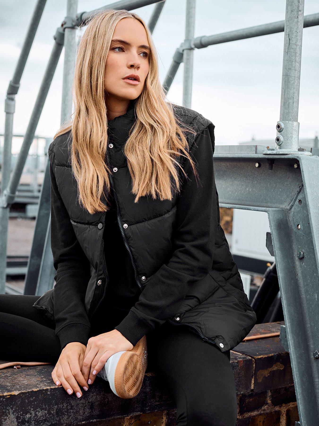 Long Tall Sally Padded Gilet - Black