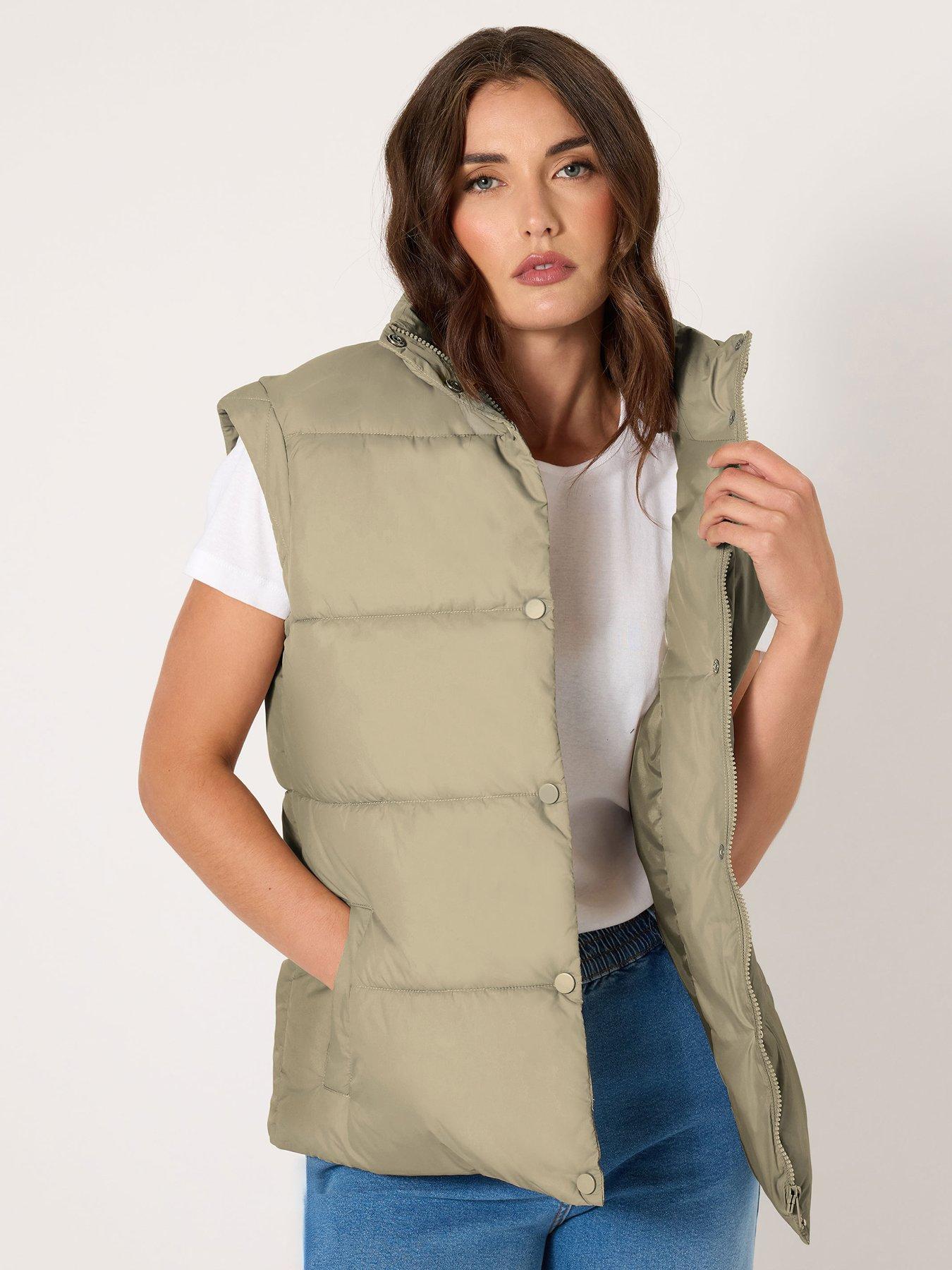 Long Tall Sally Padded Gilet - Natural