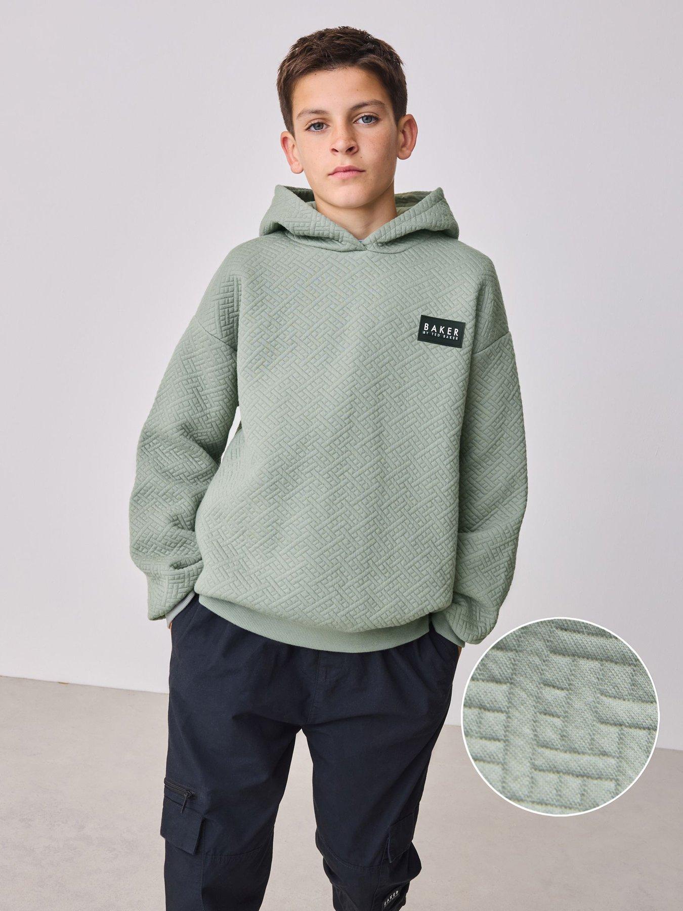 Ted Baker Older Boys Premium Hoodie - Green
