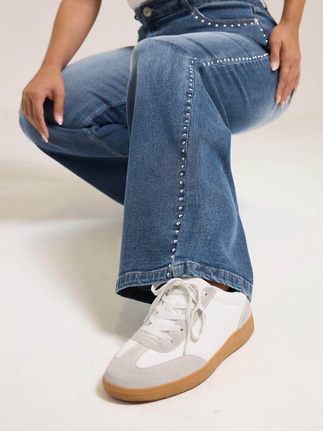 yours-curve-stud-detail-wide-leg-jean-blueoutfit
