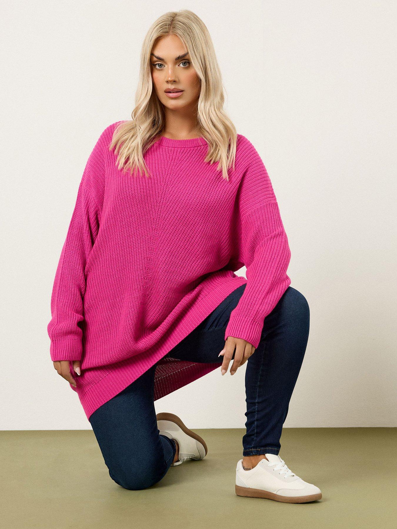 yours-curve-essential-jumper-pink