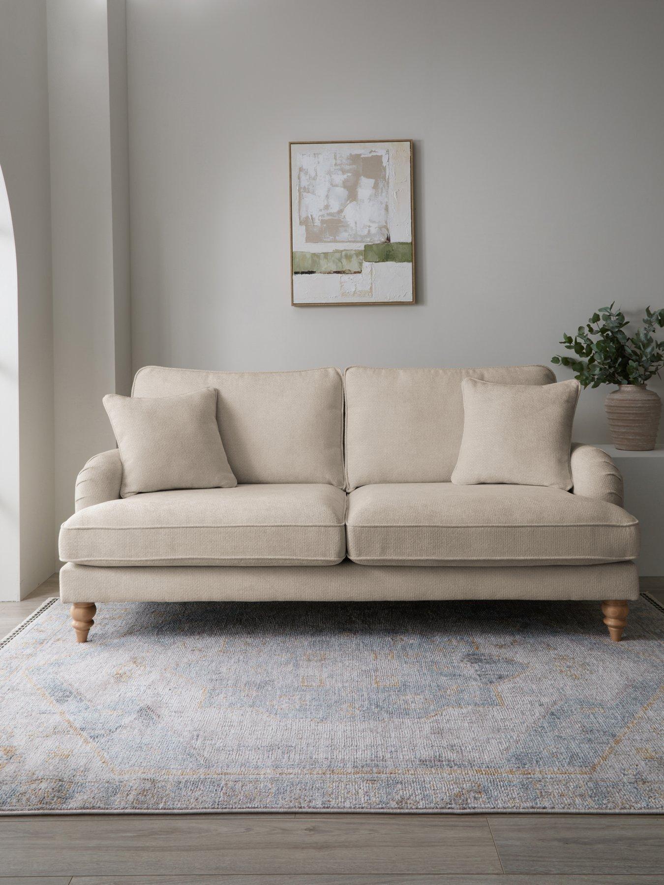 Michelle Keegan Home Hepburn 3 Seater Fabric Sofa