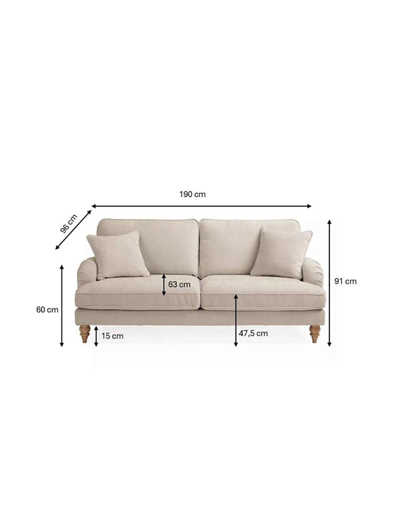 Image 7 of 7 of The Very Collection Hepburn 3 Seater Fabric Sofa