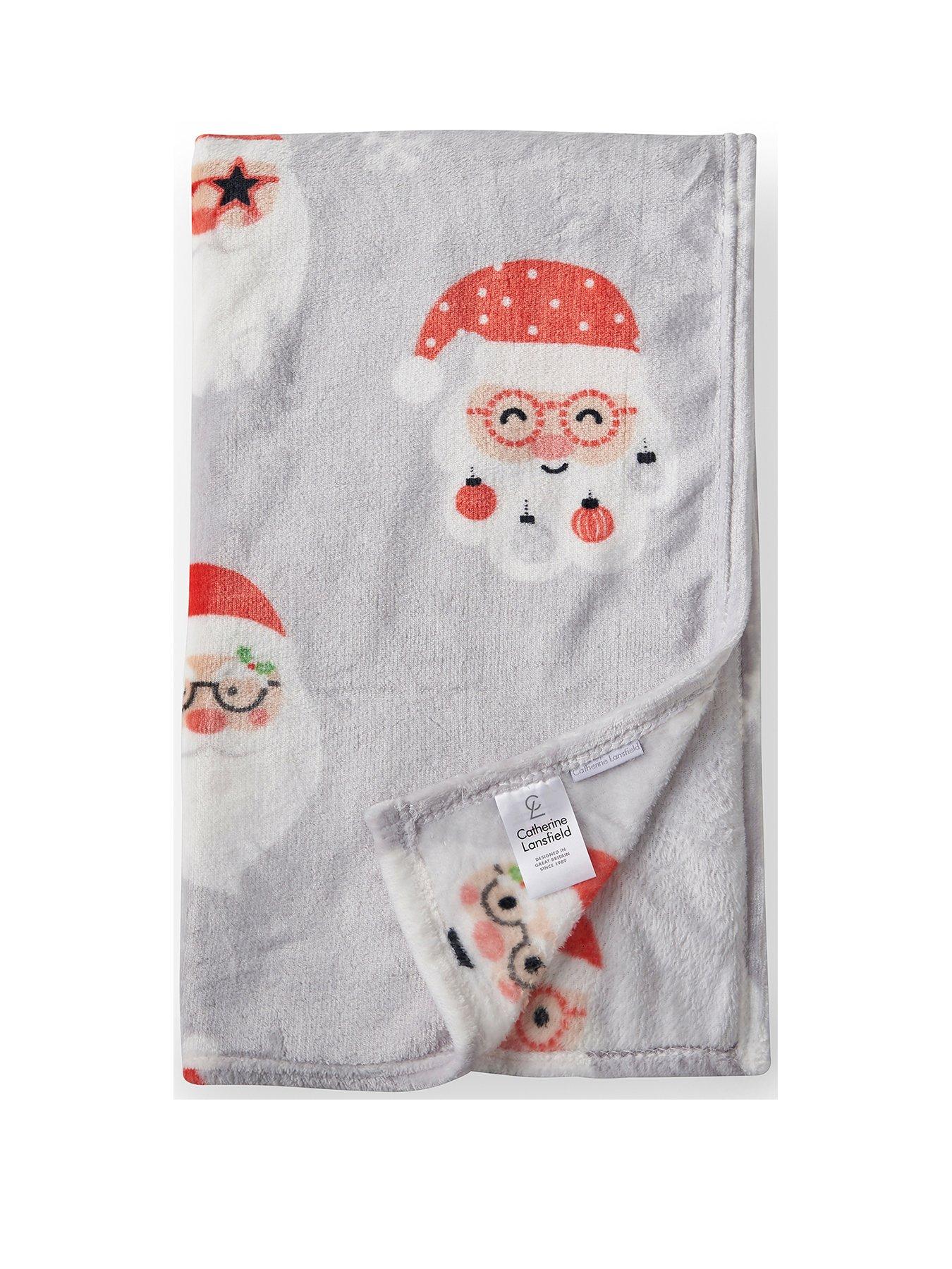 Image 2 of 5 of Catherine Lansfield Christmas Santa Spec-tacular Throw- 130x170cm
