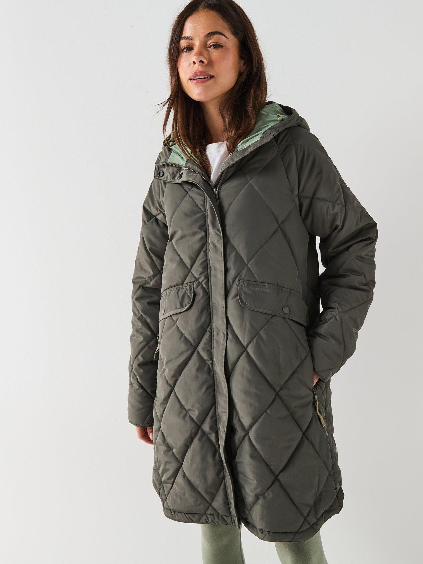 Craghoppers Womens National Trust Sweetgrass Waterproof Jacket - Green
