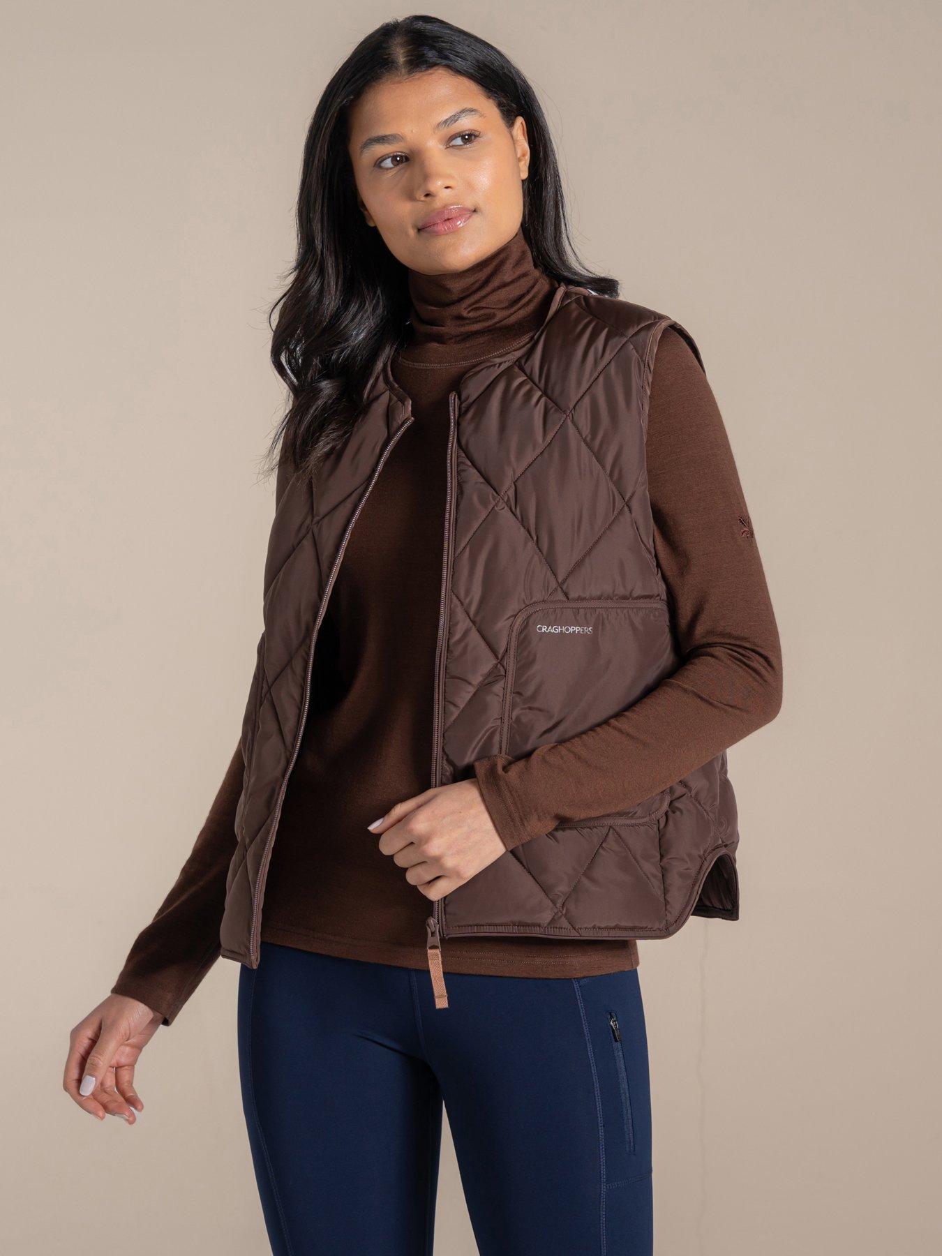 Craghoppers Womens National Trust Borage Waterproof Vest - Brown