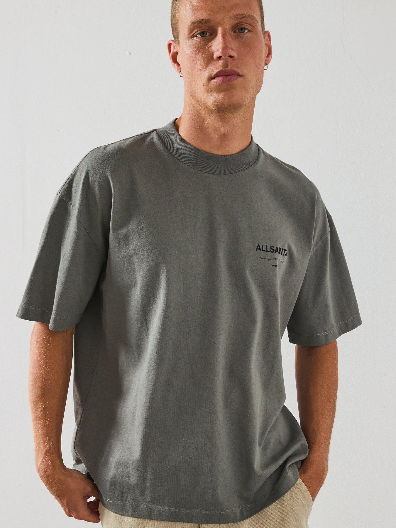 Image 4 of 6 of AllSaints All Saints Future Short Sleeve Crew Neck T-Shirt - Khaki