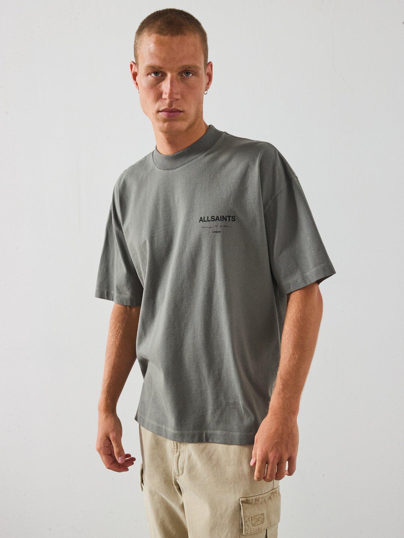 Image 6 of 6 of AllSaints All Saints Future Short Sleeve Crew Neck T-Shirt - Khaki