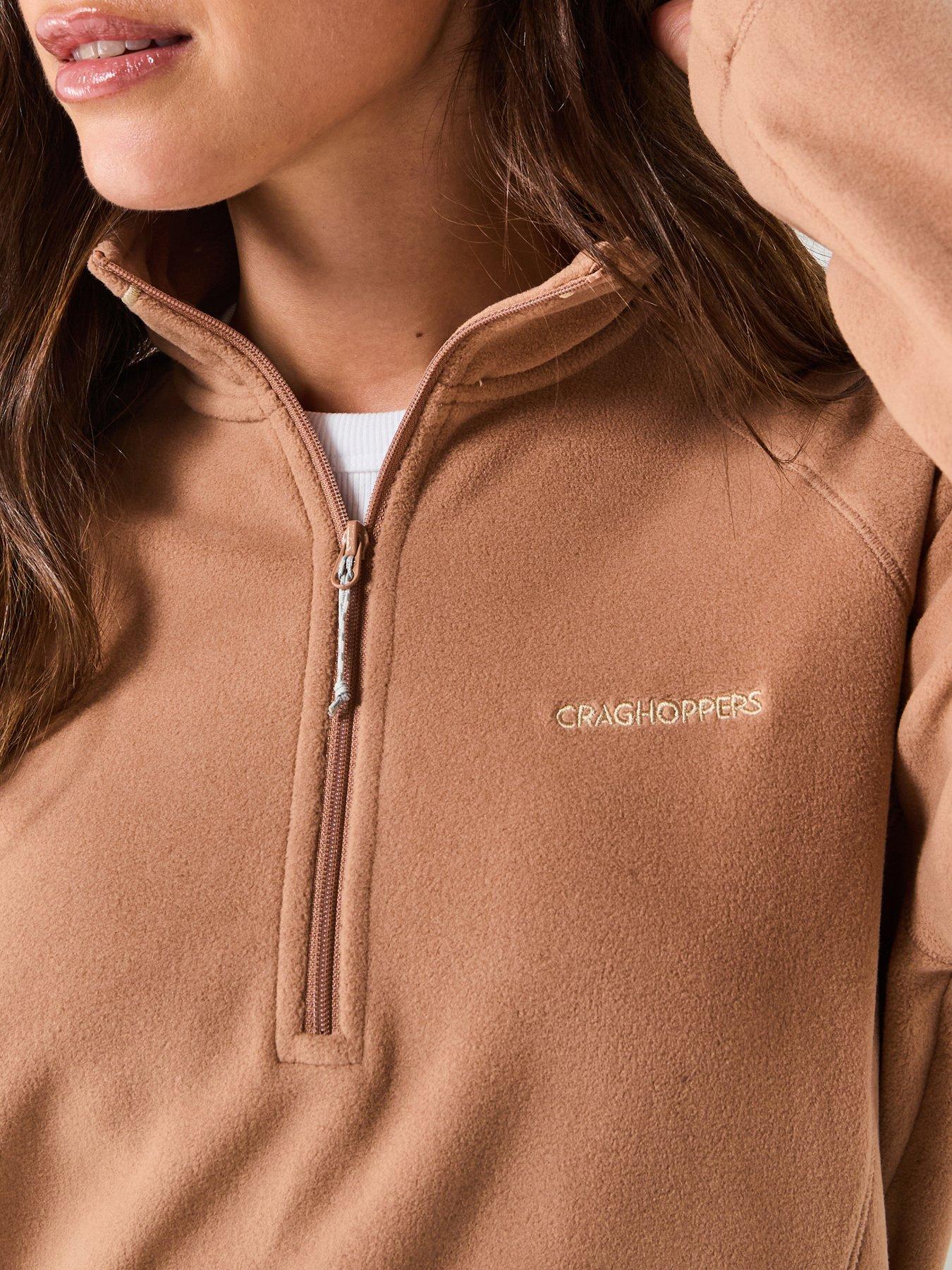 craghoppers-womens-miska-half-zip-fleece-brownoutfit