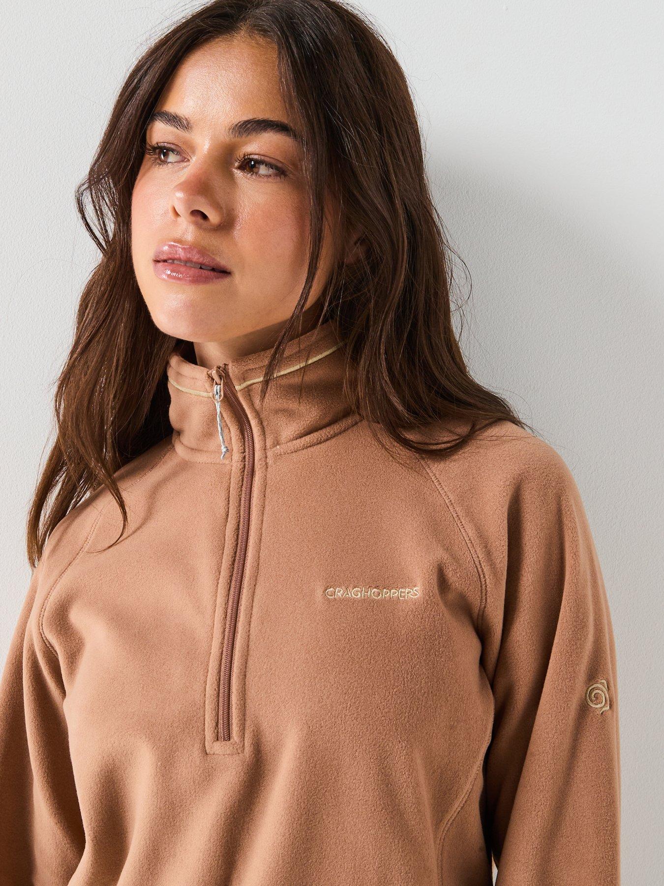 craghoppers-womens-miska-half-zip-fleece-browndetail