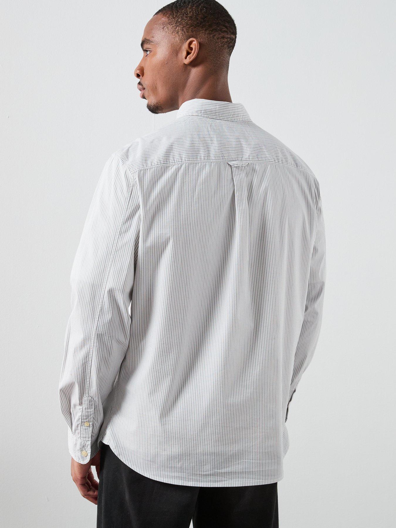 Image 2 of 6 of AllSaints All Saints Nolan Long Sleeve Casual Shirt - White