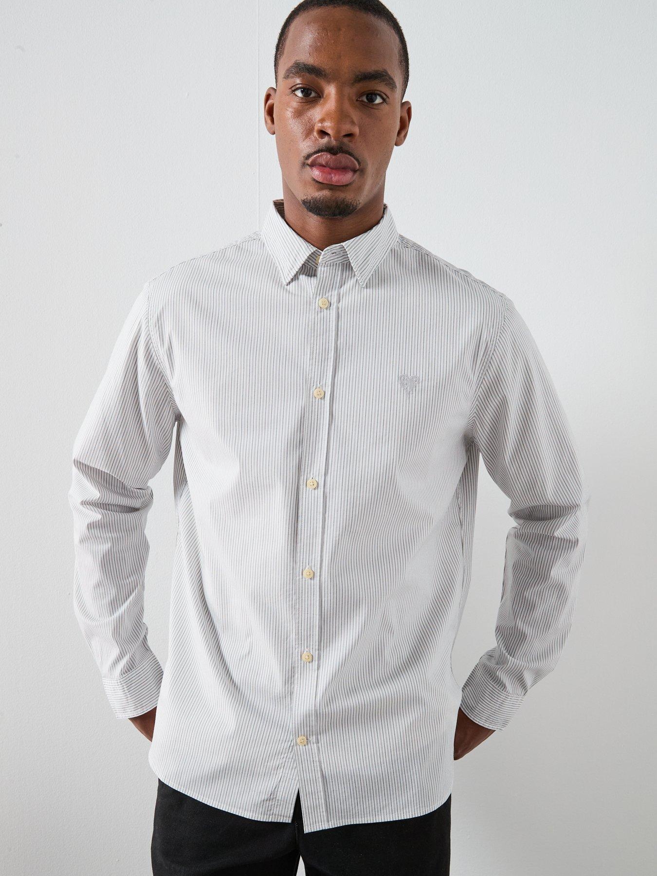 Image 5 of 6 of AllSaints All Saints Nolan Long Sleeve Casual Shirt - White
