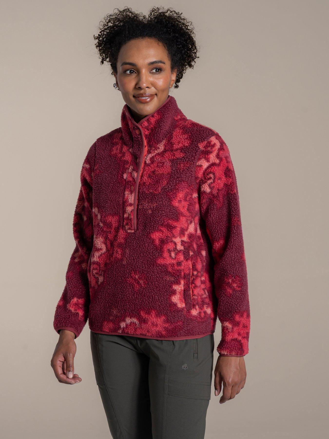 Craghoppers Womens National Trust Rosemary II Overhead Fleece - Red