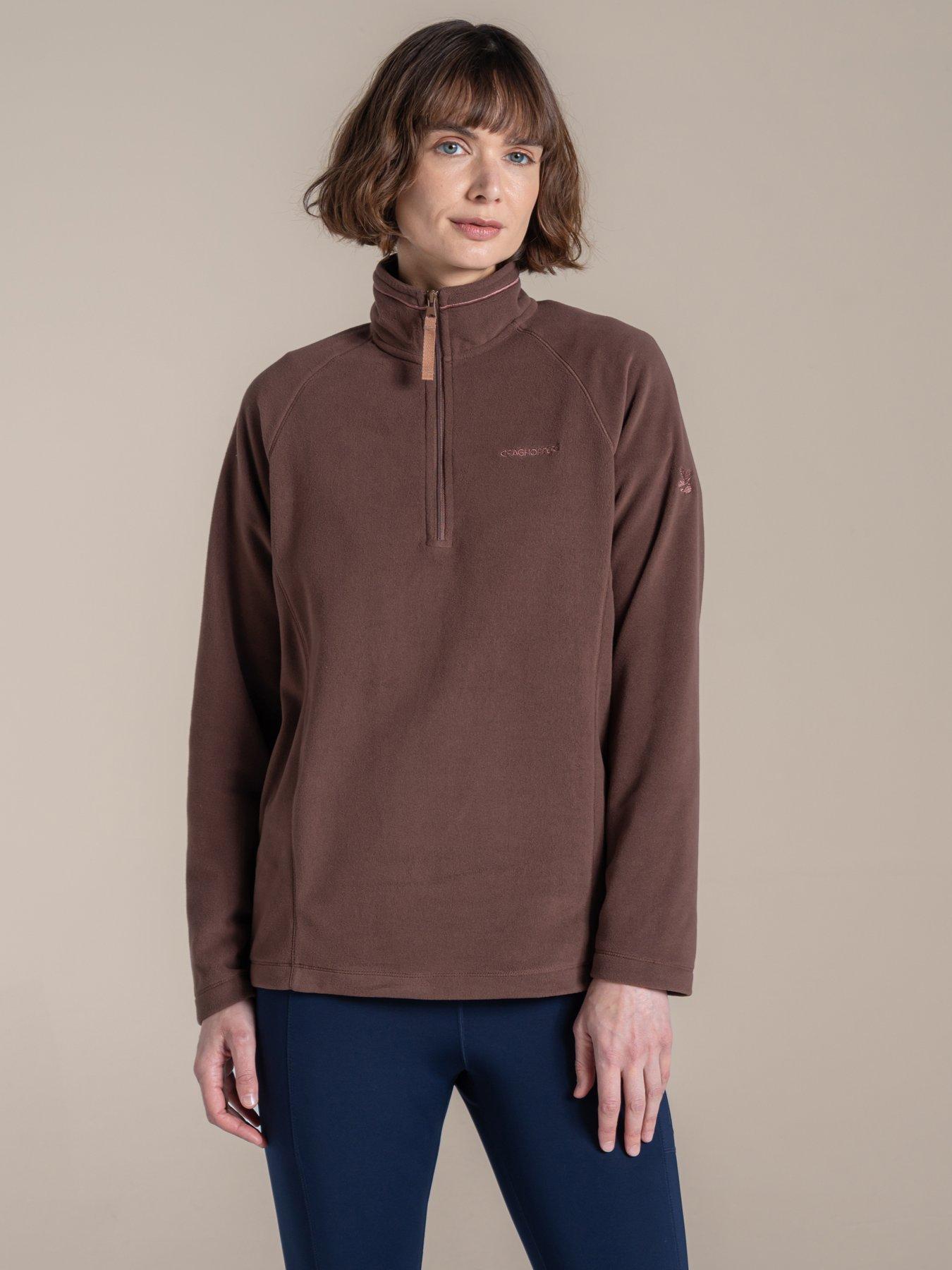 craghoppers-womens-national-trust-miska-half-zip-fleece-brown