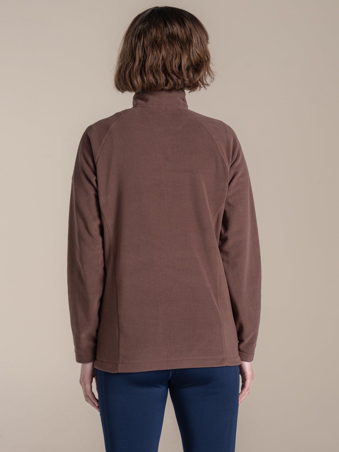 craghoppers-womens-national-trust-miska-half-zip-fleece-brownstillFront