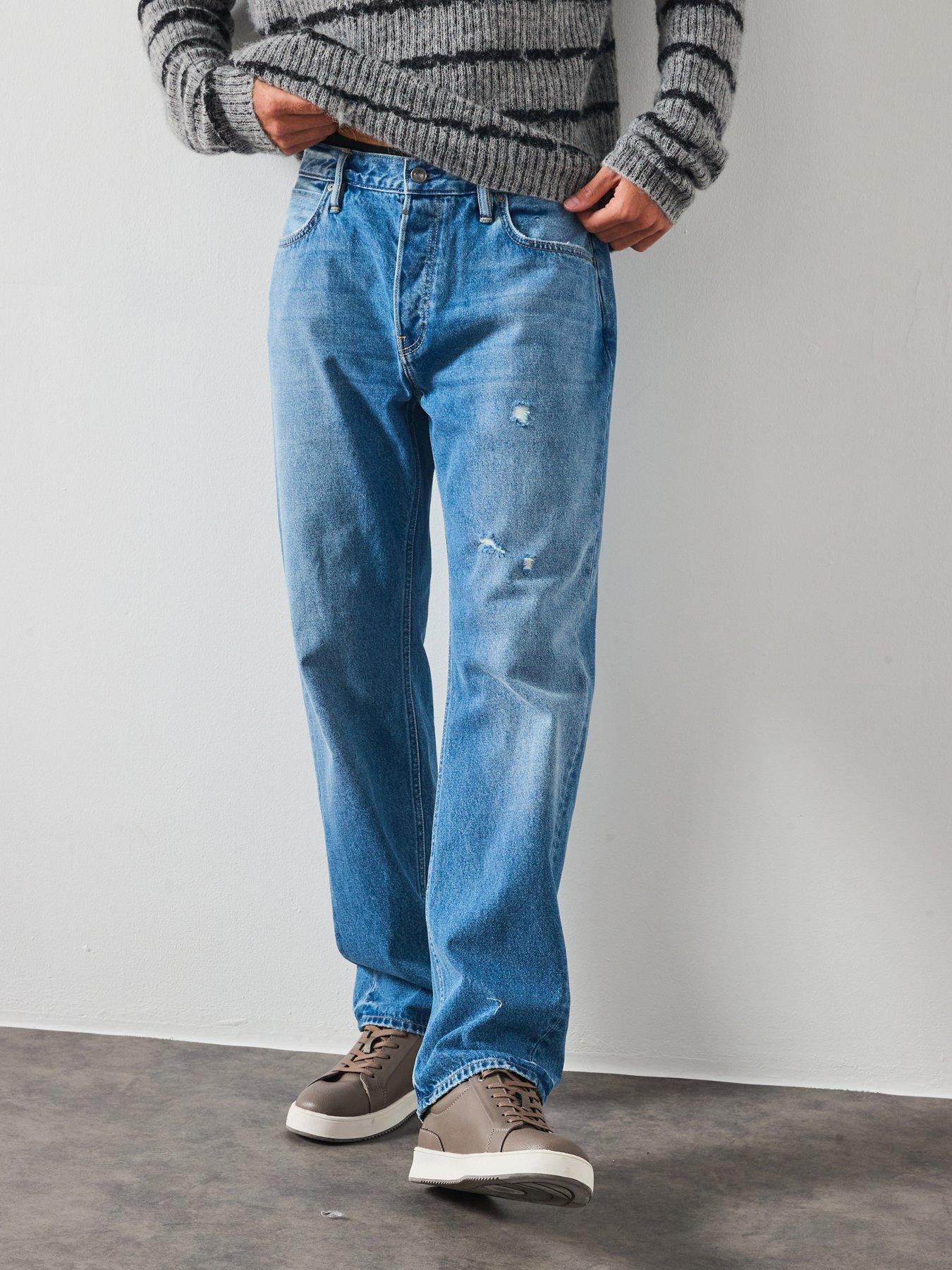 undefined All Saints Reid Straight Fit Jeans