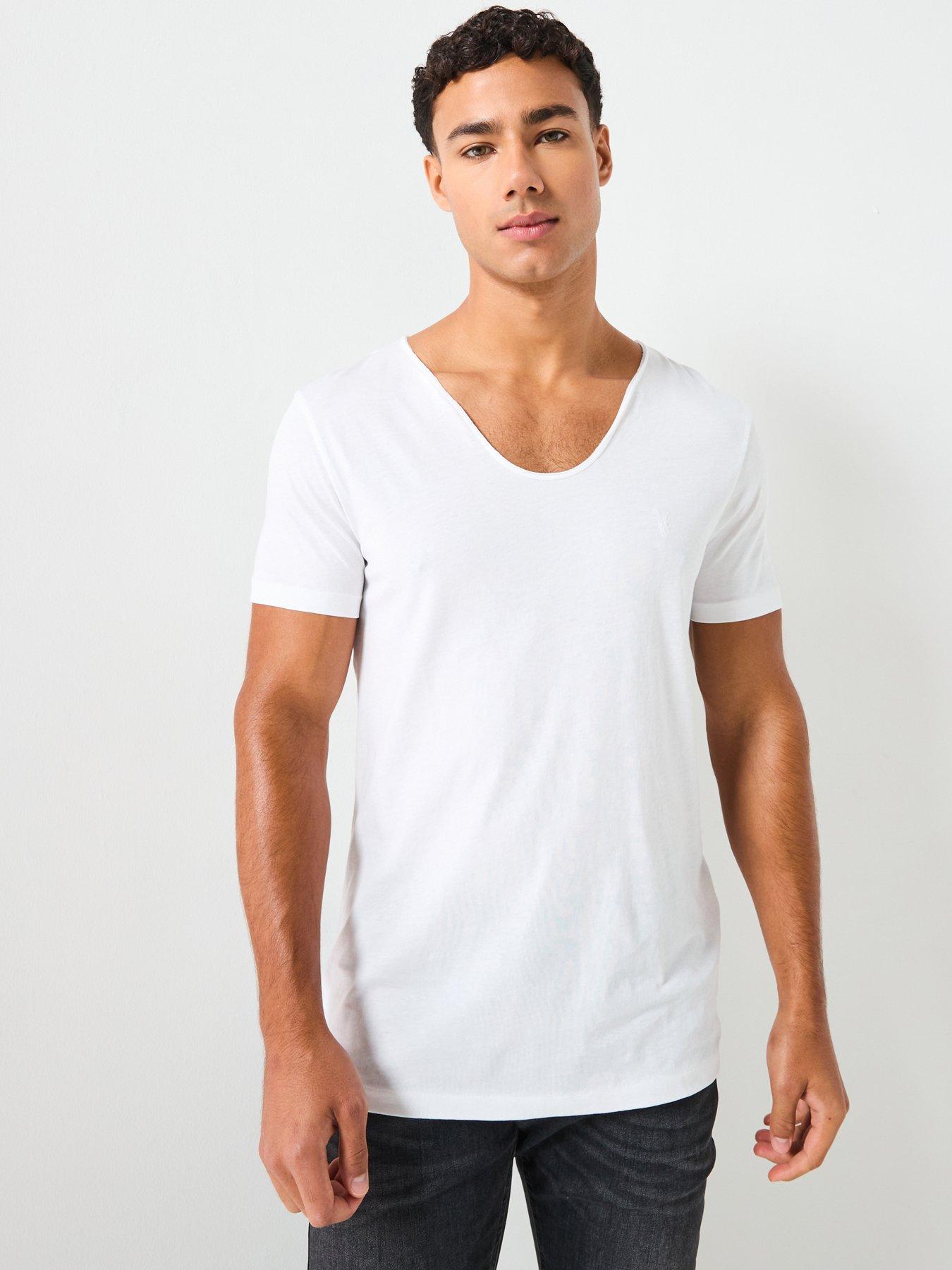 AllSaints All Saints Tonic Scoop Short Sleeve T-Shirt - White