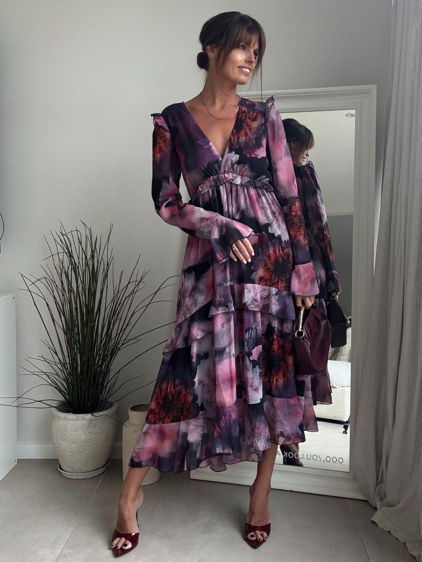 Image 1 of 4 of Style Cheat Birdie Dress - Multi