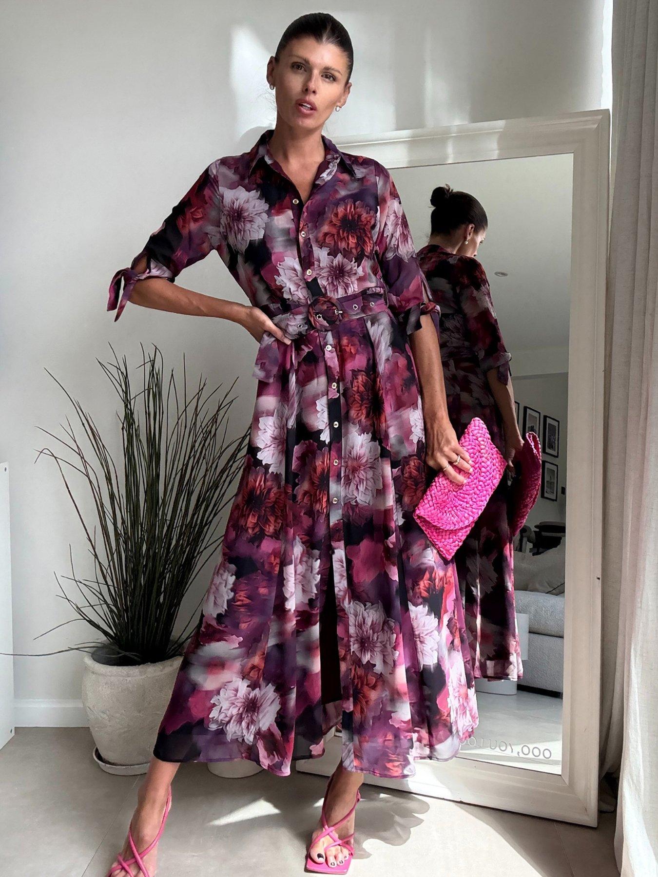 Image 1 of 4 of Style Cheat Daphne Floral Dress - Multi