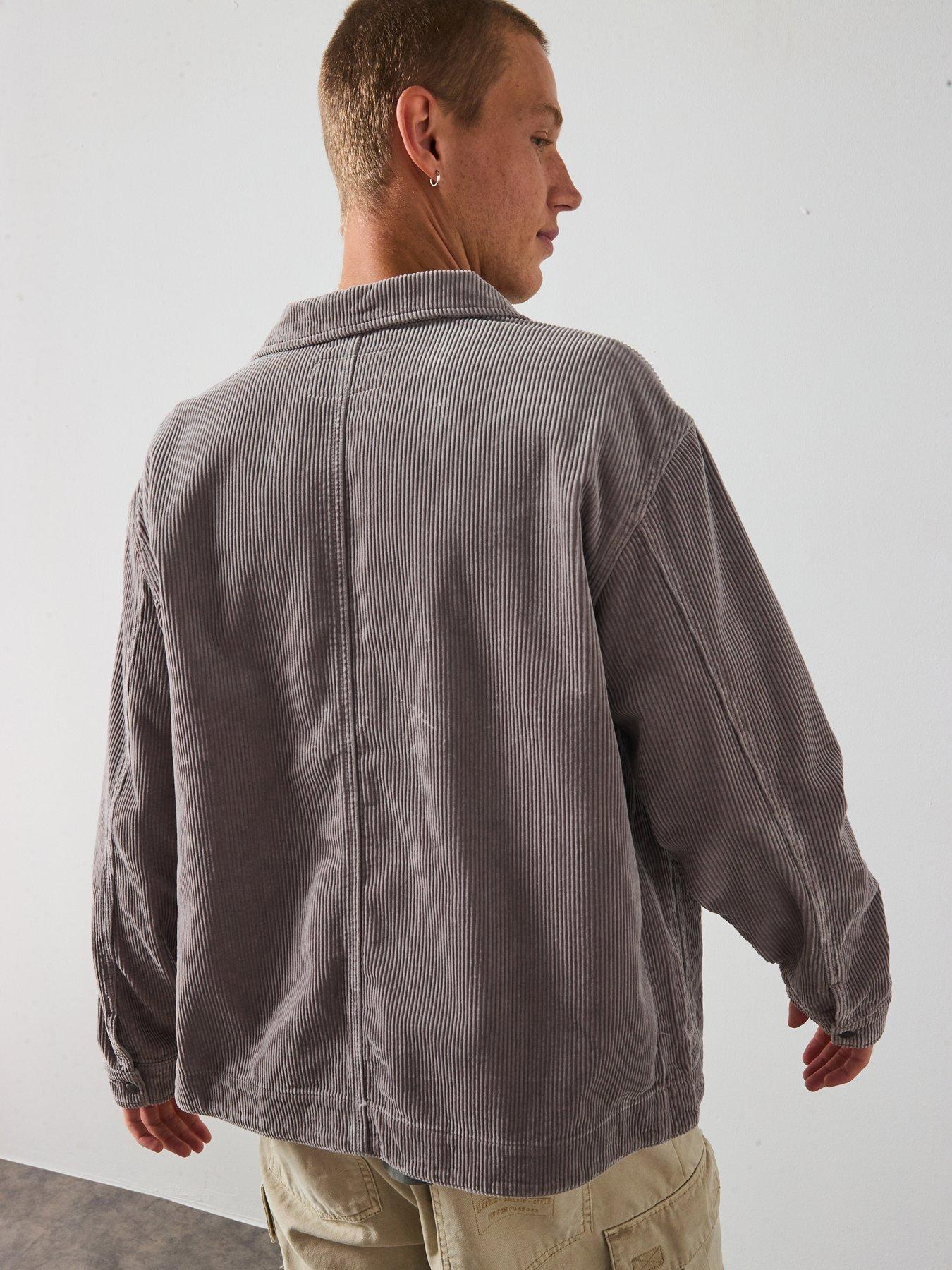 Image 2 of 6 of AllSaints Castleford Denim Twill Overshirt - Grey